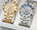 Men’s Quartz Watch Set - 2pcs