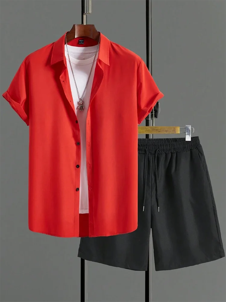 Men’s Summer Hawaiian 2-Piece Set