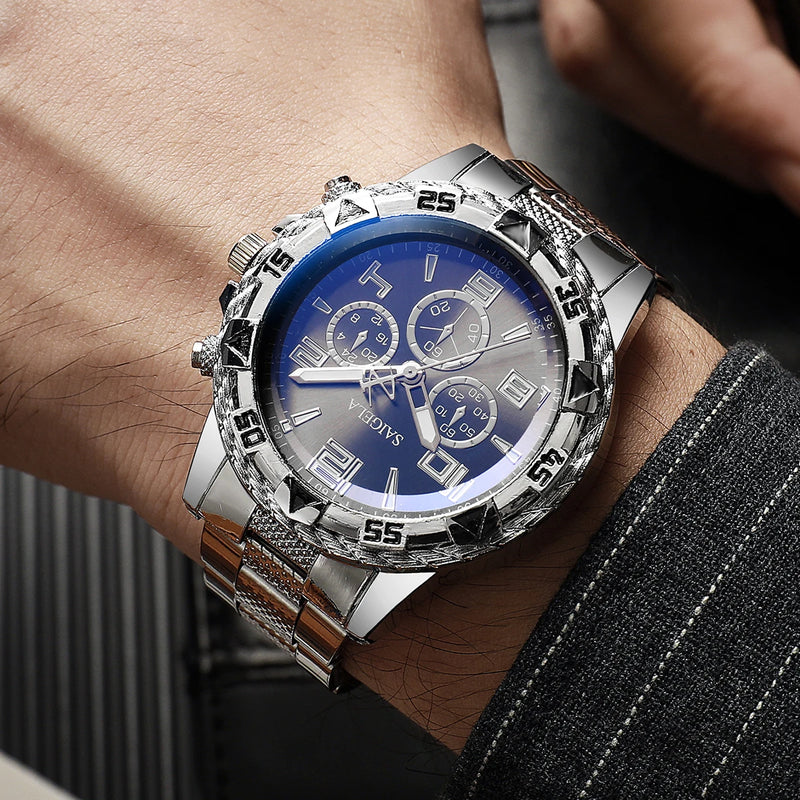 Men’s Quartz Watch Set - 2pcs