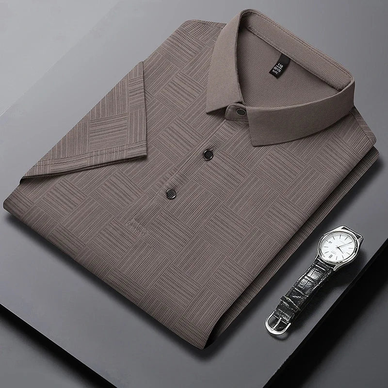 Men’s Printed Casual Polo Shirt