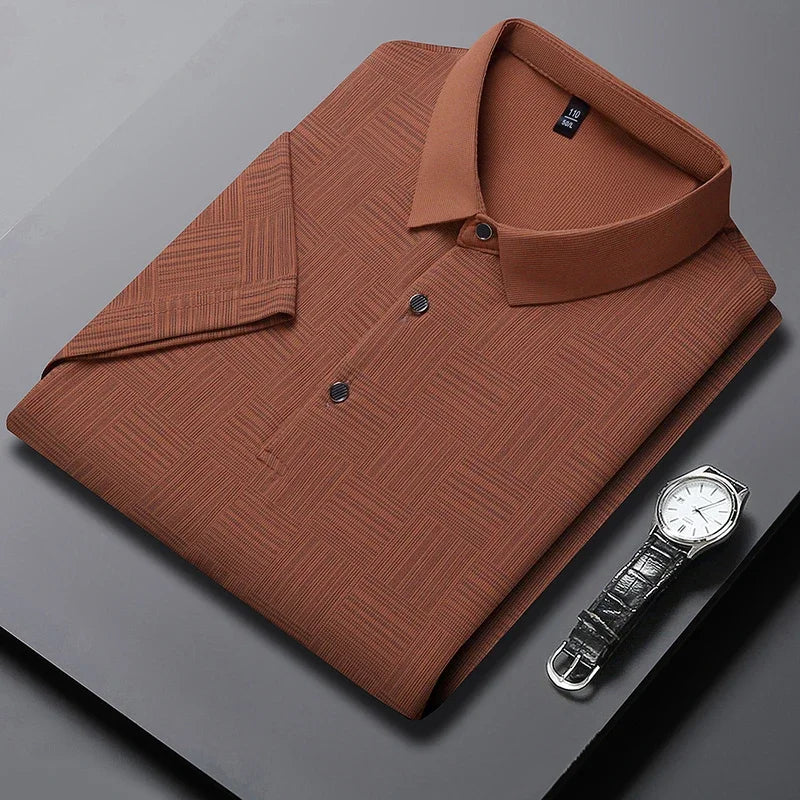 Men’s Printed Casual Polo Shirt