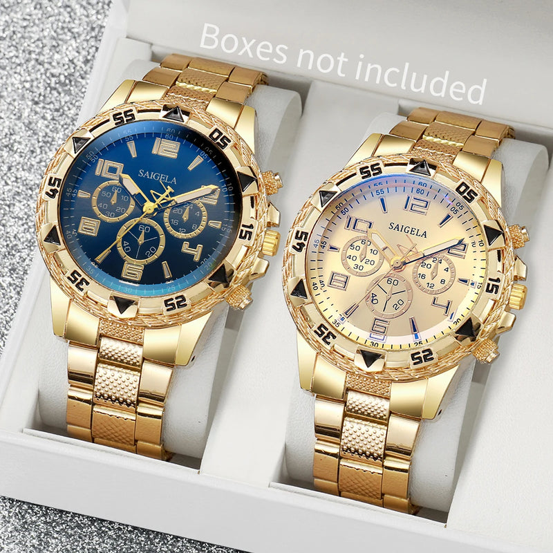 Men’s Quartz Watch Set - 2pcs