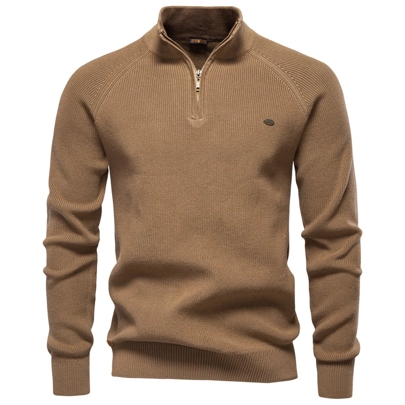 Men’s Autumn Zipper Knit Cardigan