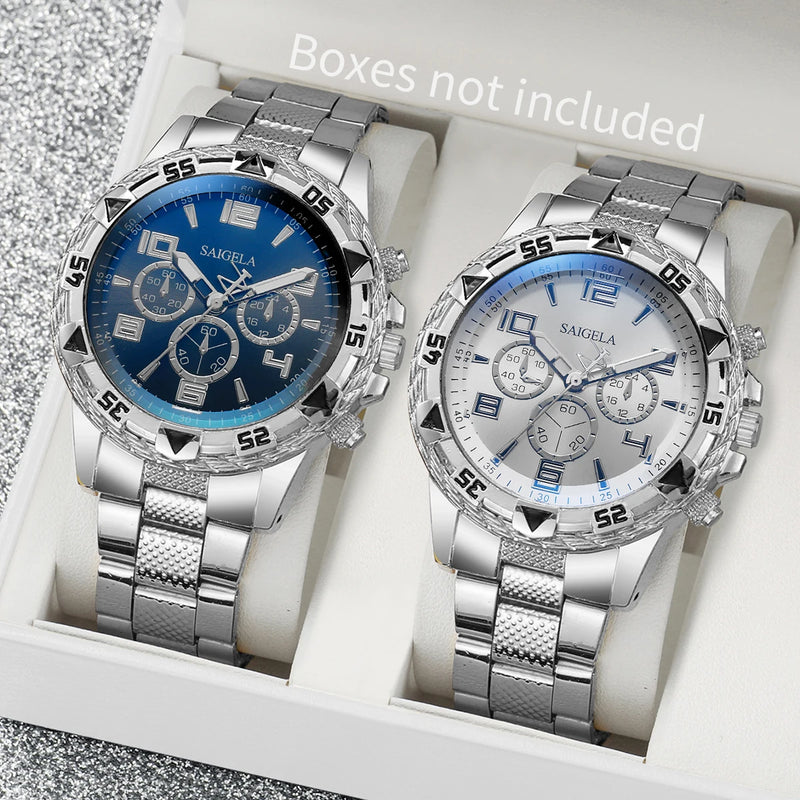 Men’s Quartz Watch Set - 2pcs