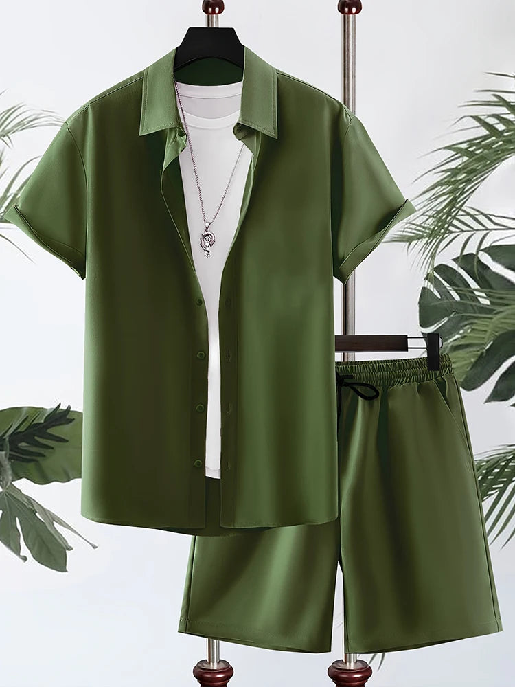 Men’s Summer Hawaiian 2-Piece Set
