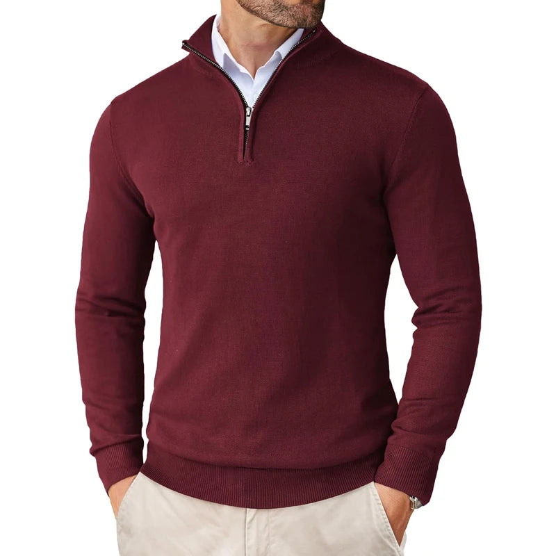 Men's Quarter Zip Up Sweaters