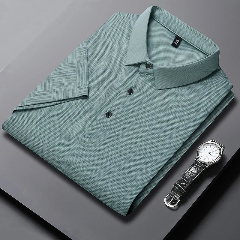 Men’s Printed Casual Polo Shirt