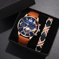 Men’s Quartz Watches – Luxury Brown
