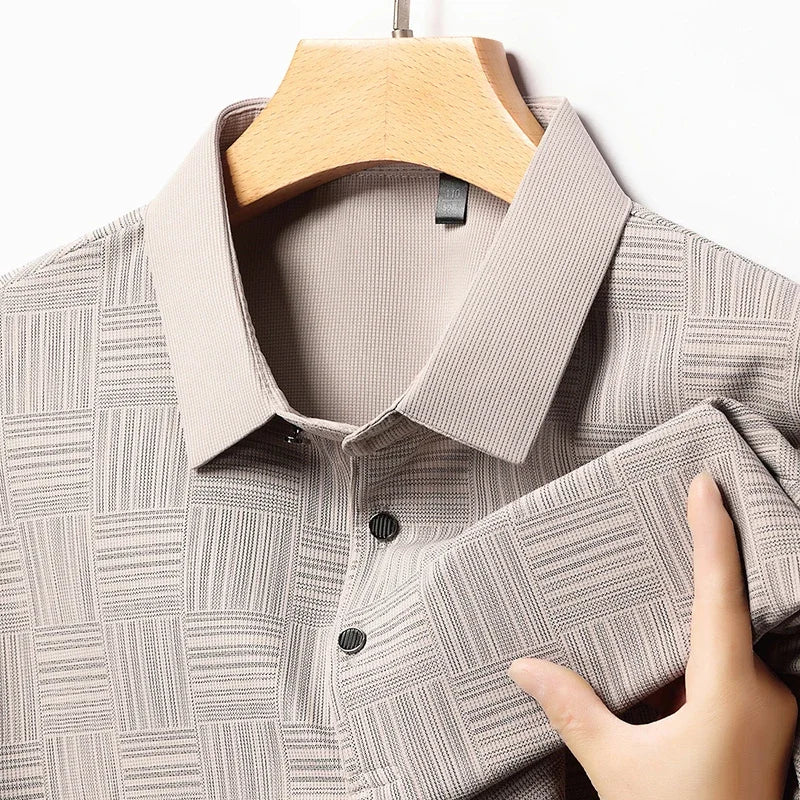 Men’s Printed Casual Polo Shirt