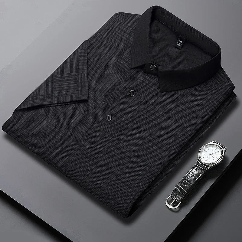 Men’s Printed Casual Polo Shirt