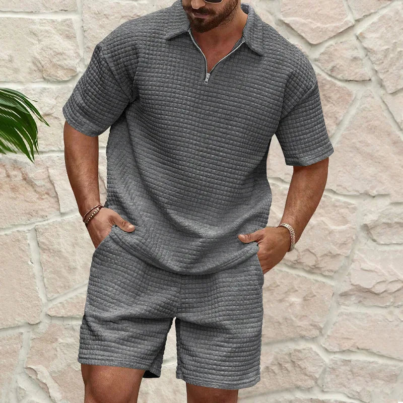 Men’s Plaid 2-Piece Summer Suit