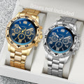 Men’s Quartz Watch Set - 2pcs