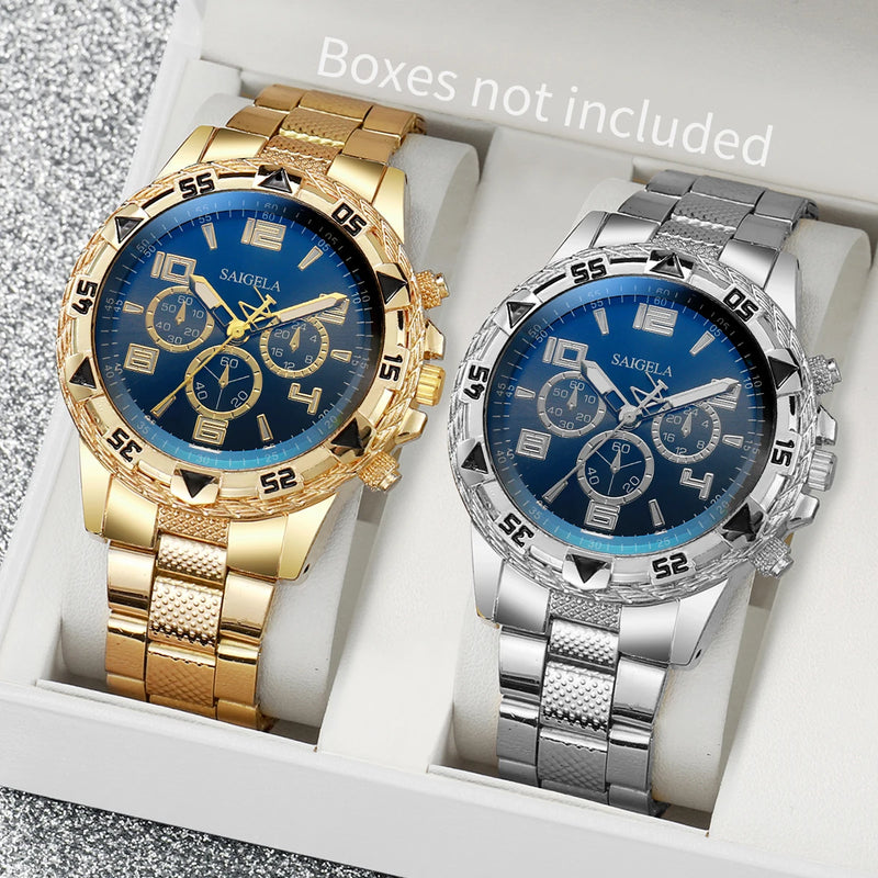 Men’s Quartz Watch Set - 2pcs
