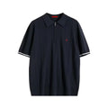 Men’s Ribbed Knit Polo Shirt
