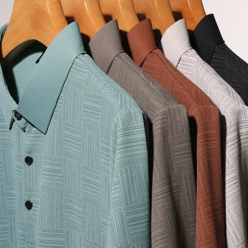 Men’s Printed Casual Polo Shirt