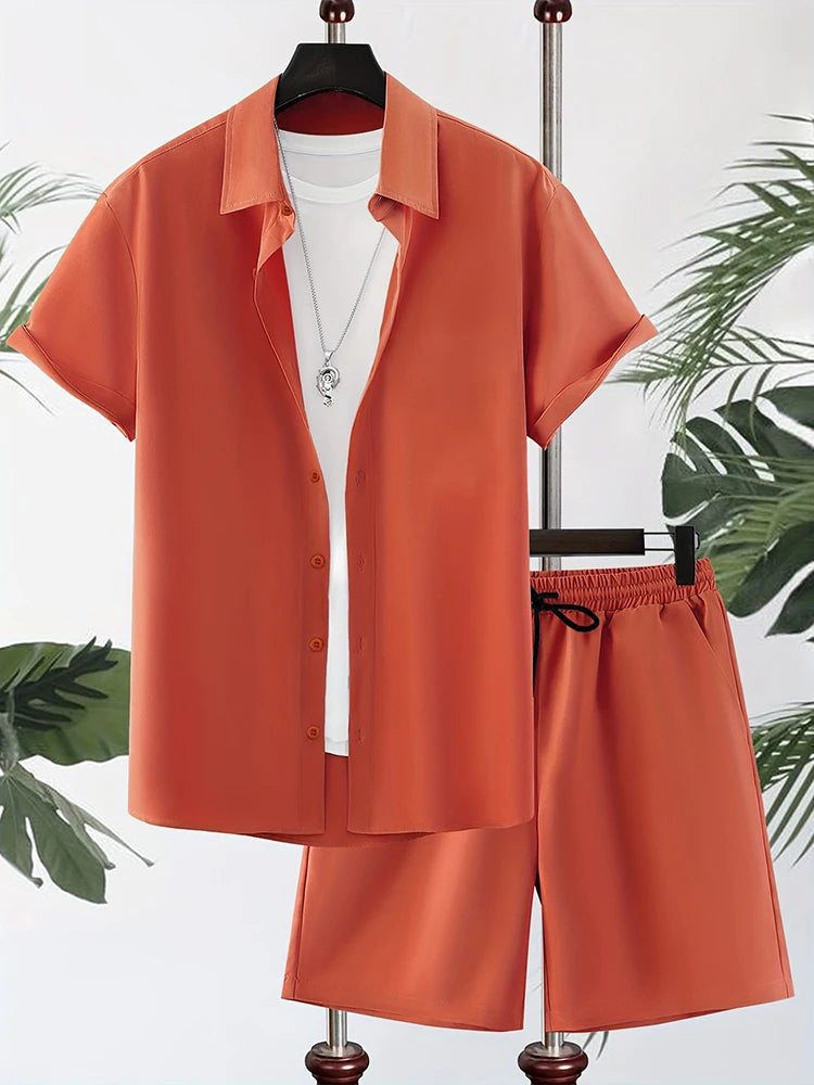 Men’s Summer Hawaiian 2-Piece Set