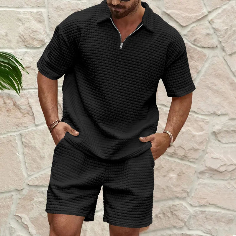 Men’s Plaid 2-Piece Summer Suit